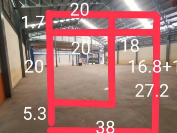 ให้เช่า โรงงาน โกดัง ติดถนนพระราม 2 กม.25 ต.นาดี พร้อมหอพัก