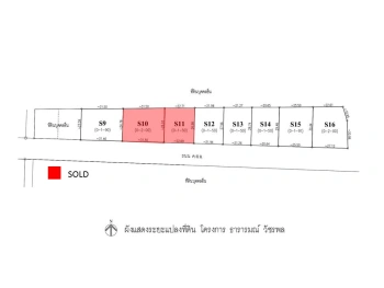 ขายที่ดินทำเลวัชรพล สายไหม ติดถนนสุขาภิบาล5