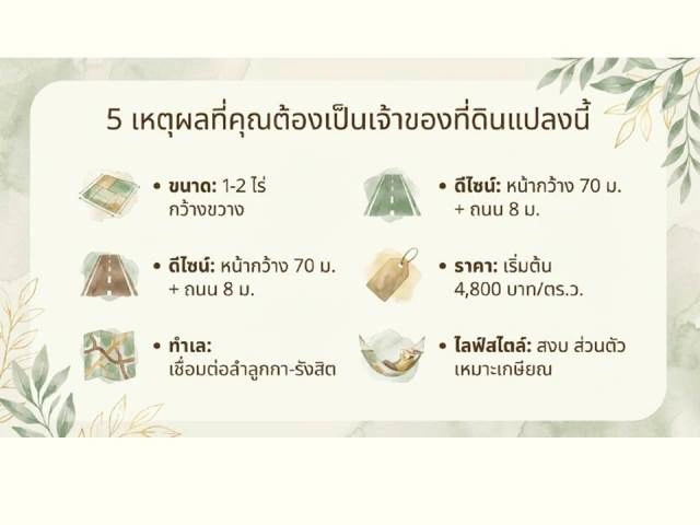 ขายที่ดินติดถนนลำลูกกาคลอง13