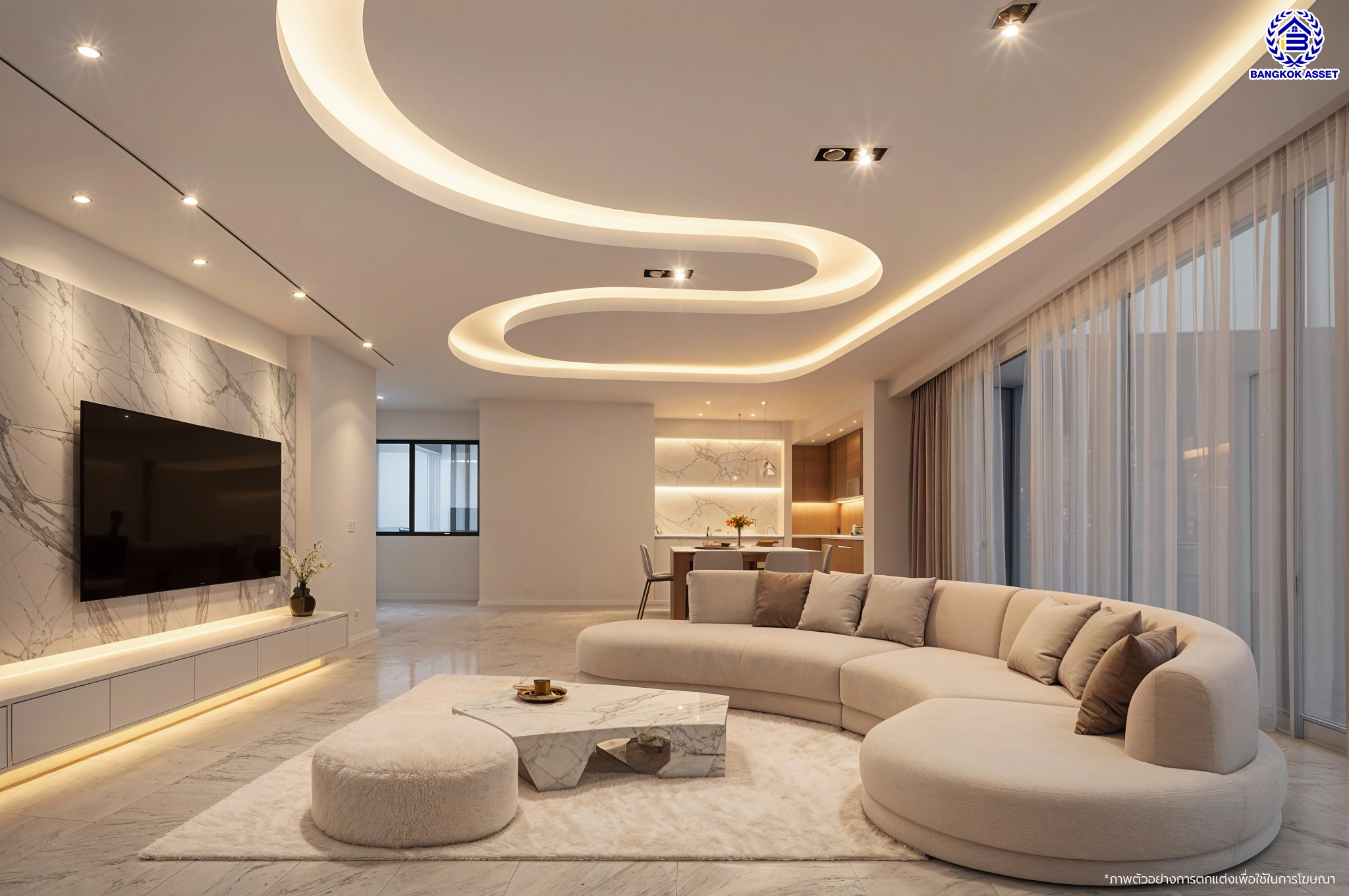 บ้านรีโนเวทใหม่ จากแบรนด์ Property Perfect โครงการ มณียา มาสเตอร์พีซ รัตนาธิเบศร์ บนพื้นที่ 79.8 ตร.ว. พื้นที่ใช้สอย 238.25 ตร.ม. 4 ห้องนอน 3 ห้องน้ำ 2 จอด ใกล้กลางรถไฟฟ้าสายสีม่วงถึง 2 สถานี "บางรักน้อยท่าอิฐ" และ "ไทรม้า" เชื่อมต่อหลายเส้นทาง ใกล้เซ็นทรัล เวสต์เกต