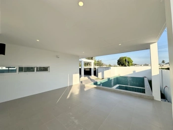 พูลวิลล่าโมเดิร์น 3 ห้องนอน 3.5 ห้องน้ำ สระเกลือส่วนตัว ในหัวหิน ใกล้ Black Mountain และรร.นานาชาติ โทร 0823664757