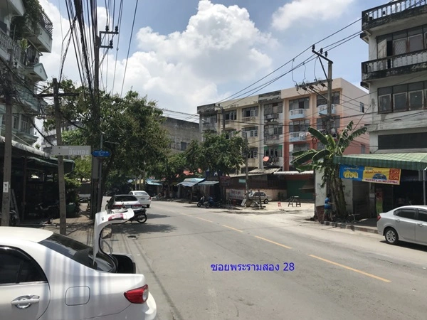 ขายที่ดิน ถนนพระราม2 ซอย28 แยก22 เขตจอมทอง กทม. พร้อมสิ่งปลูกสร้าง เป็นพื้นที่สีส้ม ขนาด 8 ไร่ 1 งาน 85 ตร.ว. โทร. 0814018666