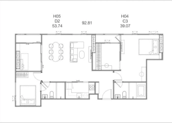CM04385 ขายดาวน์ คอนโด โค้บบ์ รัชดา-พระราม 9 COBE Ratchada-Rama 9 ถ.เทียมร่วมมิตร