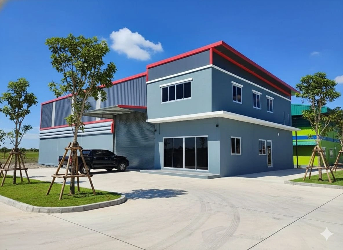 ขายที่ดินพร้อมสร้างโรงงาน คลังสินค้า