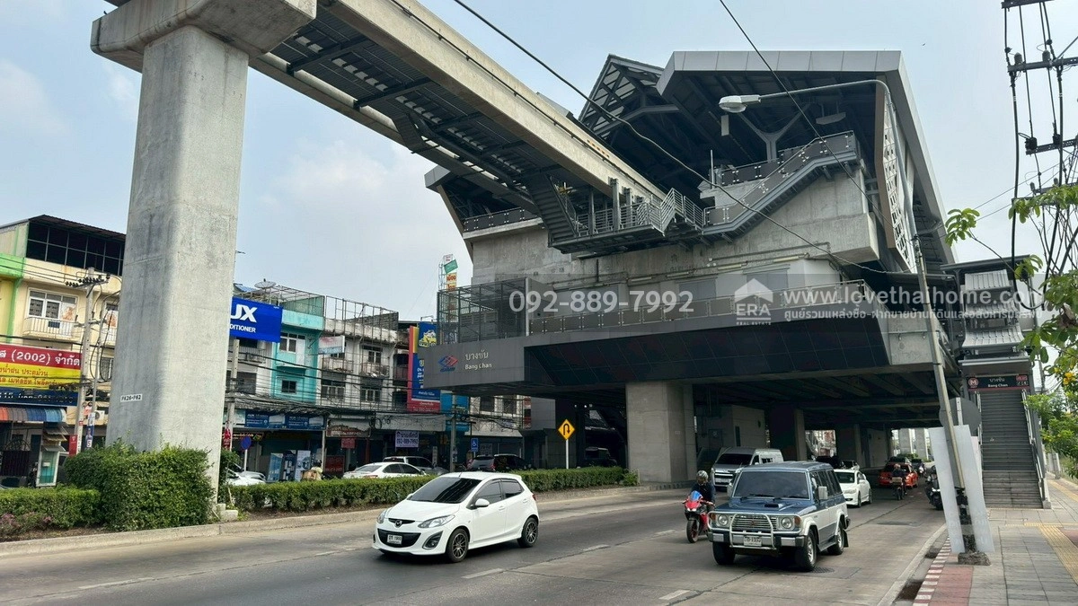 ขายตึกแถว 3 ชั้น 2 คูหา ติดถนนใหญ่รามอินทรา ติดรถไฟฟ้าสายสีชมพู สถานีบางชัน พื้นที่ 48 ตรว. ราคาถูกที่สุดในย่านนั้น เพียงแค่ 8 ล้านบาทเท่านั้น