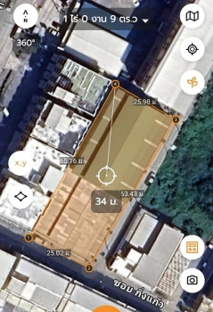 ขายที่ดินพร้อมสิ่งปลูกสร้าง (โกดังสินค้า) ถนนกิ่งแก้ว ใกล้กับสนามบินสุวรรณภูมิ เนื้อที่รวม 1 ไร่ 10 ตรว มี 3 โฉนด