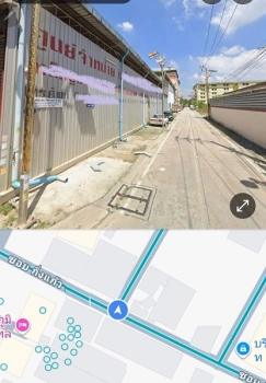 ขายที่ดินพร้อมสิ่งปลูกสร้าง (โกดังสินค้า) ถนนกิ่งแก้ว ใกล้กับสนามบินสุวรรณภูมิ เนื้อที่รวม 1 ไร่ 10 ตรว มี 3 โฉนด