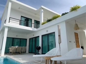 ขายด่วน พูลวิลล่า หัวหิน ประจวบฯ ใกล้ทะเล เดินทางสะดวก 2 ชั้น 3 ห้องนอน ตกแต่งเสร็จเรียบร้อย พร้อมเข้าอยู่ได้ทันที Tel. 0632897879