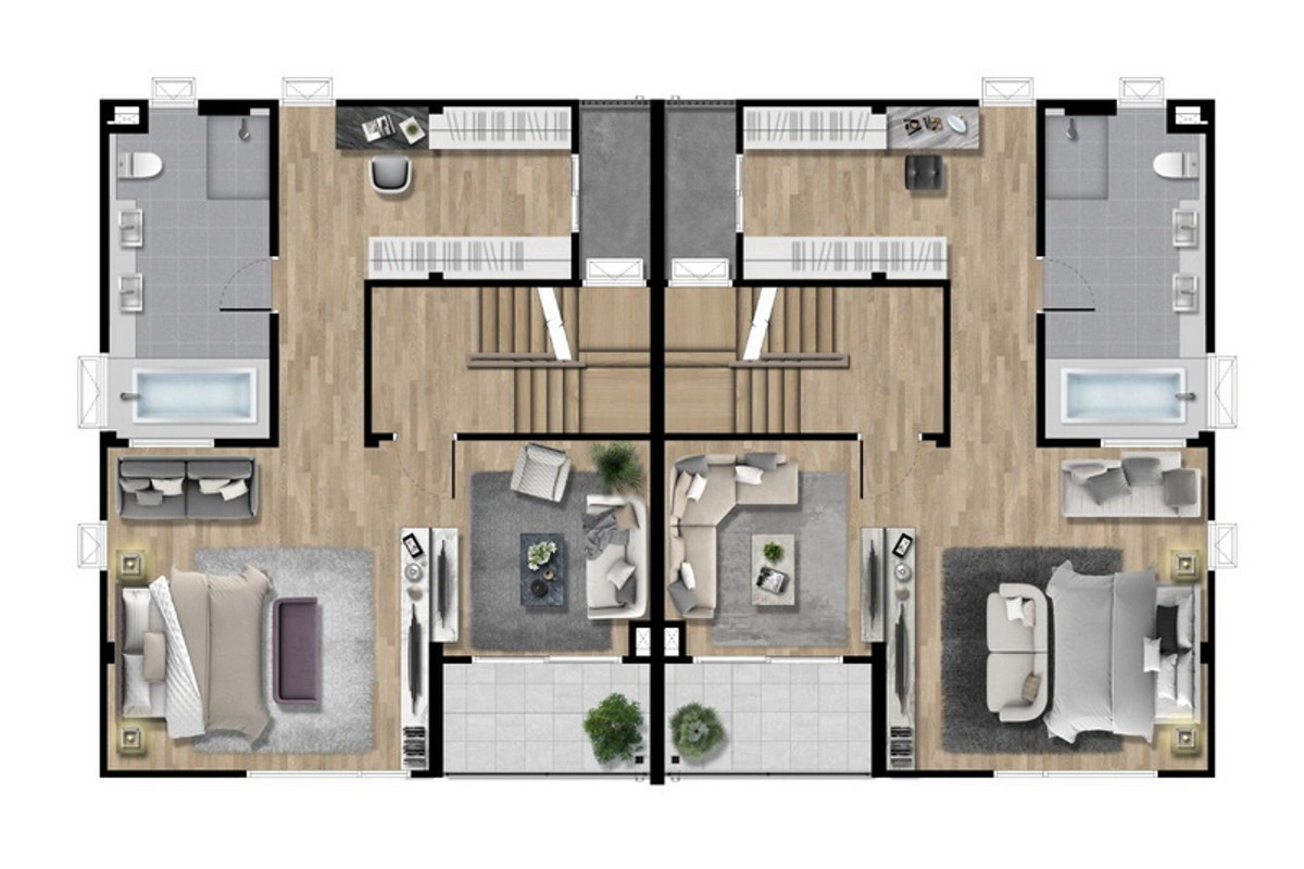 บ้านแฝด 3 ชั้น บ้านกลางเมือง ดิ อิดิชั่น โยธินพัฒนา BanklangMueng the edition Yothinpattana