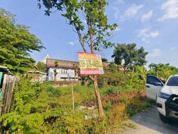 ขายถูกที่ดินใกล้วัดบัว 50 ตรว  ซอยสำเร็จพัฒนา 17 ปลายบาง บางกรวย นนทบุรี