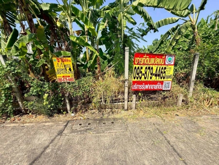 ขายด่วนที่ดินใกล้แฟชั่นไอร์แลนด์ 44 ตรว แปลงมุม ถมแล้ว ซ.พระยาสุเรนทร์ 25 มีนบุรี กทม.