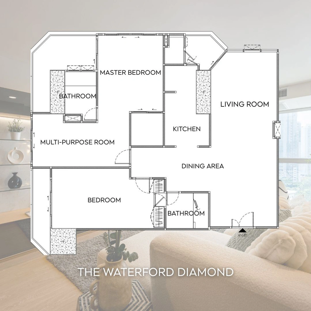 ขาย The Waterford Diamond Sukhumvit 30/1 Minimalist style