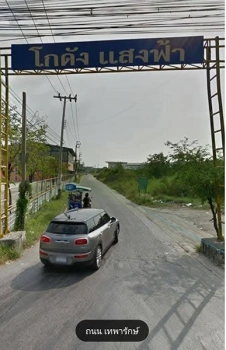 ขายที่ดินเปล่า1-2-91ไร่ หรือ 691ตรว บางปลา เหมาะสร้างโรงงานหรือ โกดัง อยู่ซอยไทยประกัน2 สำโรง เทพารักษ์ หน้ากว้าง 25 เมตรลึก110 เมตร