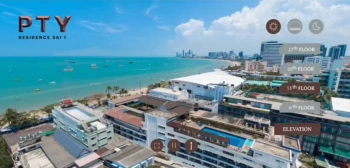 CM04401 ขายดาวน์ คอนโด พีทีวาย เรสซิเดนซ์ สาย 1 PTY Residence Sai 1 คอนโดมิเนียม ถ.เลียบชายหาด พัทยาสาย 1