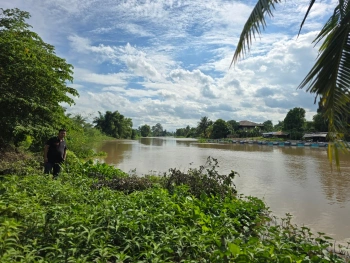 ขายที่ดินวิวสวย ติดแม่น้ำท่าจีน สุพรรณบุรี