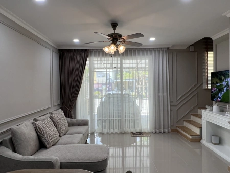 ขาย/ให้เช่า ต่อเติมตกแต่งพร้อมอยู่ บ้านหลังมุม แปลงหน้าสวน