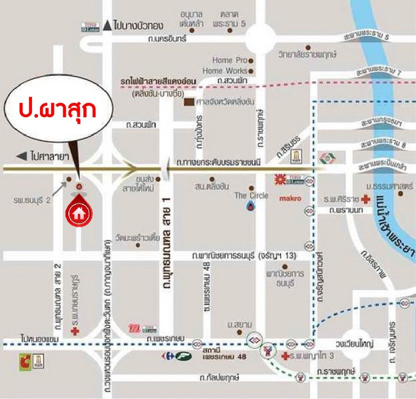 บ้านมือสอง โครงการ ป.ผาสุก บรมราชชนนี เนื้อที่ 100 ตร.ว. พื้นที่ใช้สอย 200 ตร.ม. ฟังก์ชันจัดเต็ม 5 ห้องนอน 2 ห้องน้ำ จอดรถได้ 4 คัน บนทำเลศักยภาพ เข้า-ออกได้ทั้งถนนบรมราชชนนี ถนนพุทธมณฑลสาย2 และถนนกาญจนาภิเษก ใกล้ทางคู่ขนานลอยฟ้าบรมราชชนนี, เซ็นทรัลปิ่นเกล้า และม.มหิดล