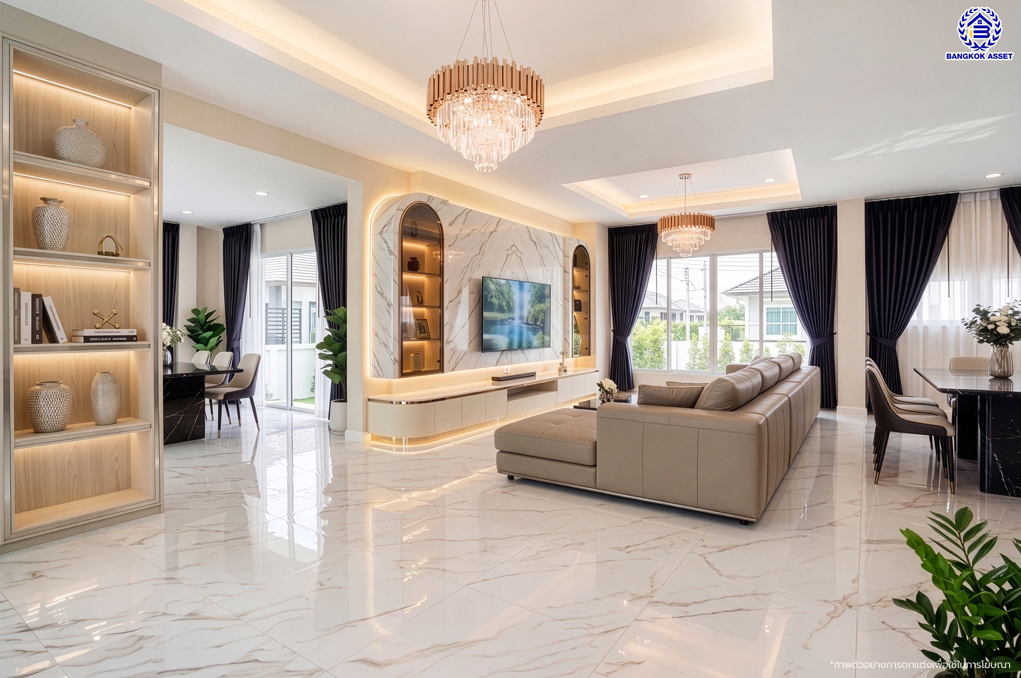 บ้านรีโนเวทใหม่ โครงการ ชัยพฤกษ์ บางบัวทอง เนื้อที่ 81.3 ตร.ว. พื้นที่ใช้สอย 260.18 ตร.ม. ฟังก์ชัน 4 ห้องนอน 3 ห้องน้ำ 1 ห้องอเนกประสงค์ จอดรถได้ 2 คัน พร้อม Facilities โครงการครบครัน ทำเลติดถนนบางกรวย-ไทรน้อย เชื่อมต่อถนนกาญจนาภิเษก ใกล้เซ็นทรัลเวสต์เกต และรถไฟฟ้าสายสีม่วง "สถานีบางพลู"