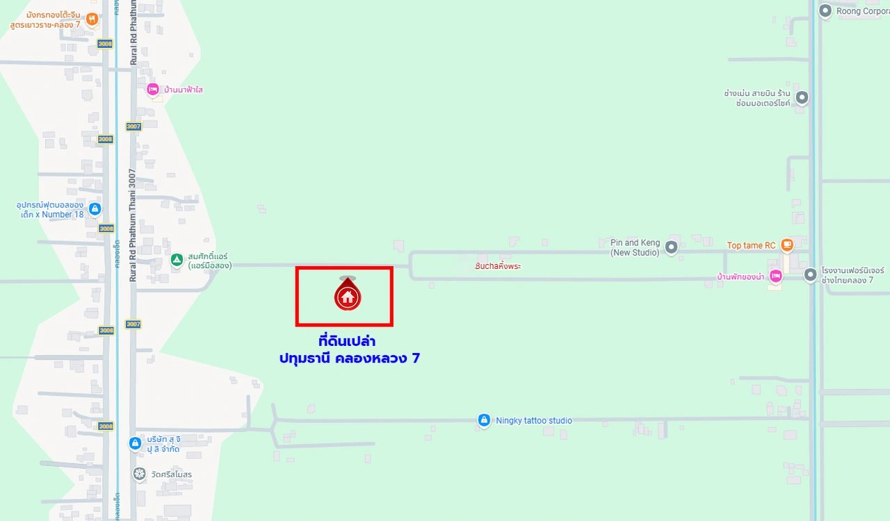 ที่ดินเปล่าปทุมธานี เนื้อที่กว้างถึง 1 งาน บนทำเลเดินทางสะดวก เข้า-ออกตัวเมืองได้ง่าย ใกล้เซ็นทรัล ฟิวเจอร์พาร์ค รังสิต และโรงพยาบาลคลองหลวง
