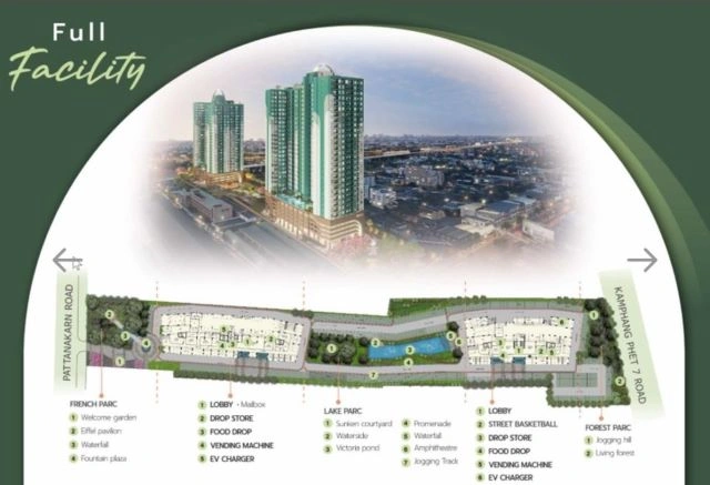 CM04420 ขายดาวน์ คอนโด ศุภาลัย ปาร์ค เอกมัย-พัฒนาการ Supalai Parc Ekkamai-Pattanakarn ถนนพัฒนาการ