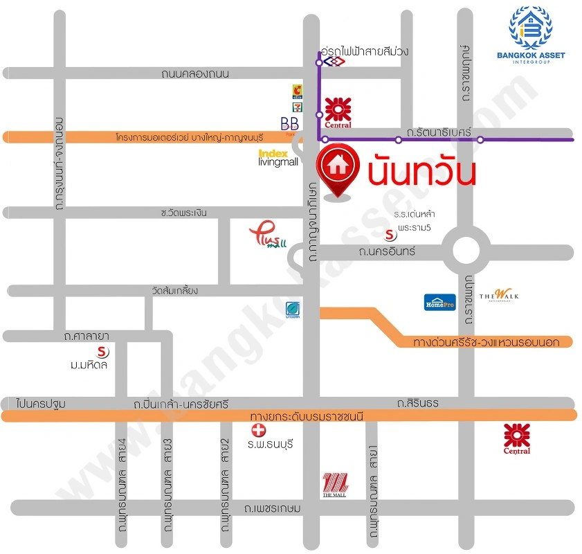 บ้านรีโนเวทใหม่ โครงการ นันทวัน วงแหวน-รัตนาธิเบศร์ เนื้อที่กว้าง 74 ตร.ว. พื้นที่ใช้สอย 214.61 ตร.ม. ฟังก์ชัน 4 ห้องนอน 3 ห้องน้ำ จอดรถได้ 2 จอด บนทำเลดี เชื่อมต่อถนนรัตนาธิเบศร์ ถนนนครอินทร์ ถนนกาญจนาภิเษก ใกล้รถไฟฟ้าสายสีม่วง "สถานีตลาดบางใหญ่" และจุดขึ้นทางด่วน "ศรีรัช"