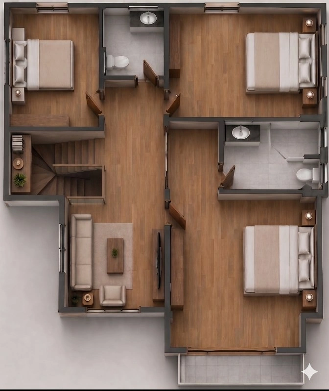 บ้านรีโนเวทใหม่ โครงการ นันทวัน วงแหวน-รัตนาธิเบศร์ เนื้อที่กว้าง 74 ตร.ว. พื้นที่ใช้สอย 214.61 ตร.ม. ฟังก์ชัน 4 ห้องนอน 3 ห้องน้ำ จอดรถได้ 2 จอด บนทำเลดี เชื่อมต่อถนนรัตนาธิเบศร์ ถนนนครอินทร์ ถนนกาญจนาภิเษก ใกล้รถไฟฟ้าสายสีม่วง "สถานีตลาดบางใหญ่" และจุดขึ้นทางด่วน "ศรีรัช"