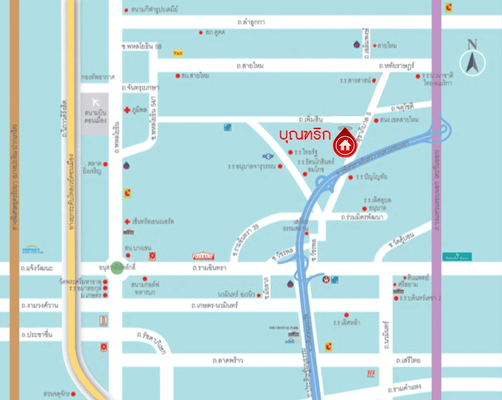 บ้านรีโนเวทใหม่ โครงการ บุณฑริก วัชรพล-สุขาภิบาล5 เนื้อที่ 71.4 ตร.ว. พื้นที่ใช้สอย 252.55 ตร.ม. ฟังก์ชัน 4 ห้องนอน 3 ห้องน้ำ จอดรถได้ 2 คัน บนทำเลเชื่อมต่อหลายเส้นทาง ถ.รามอินทรา ถ.สายไหม และ ถ.พหลโยธิน ใกล้สนามบินดอนเมือง ทางด่วน "รามอินทรา" และรถไฟฟ้าสายสีเขียว "สถานีคูคต"