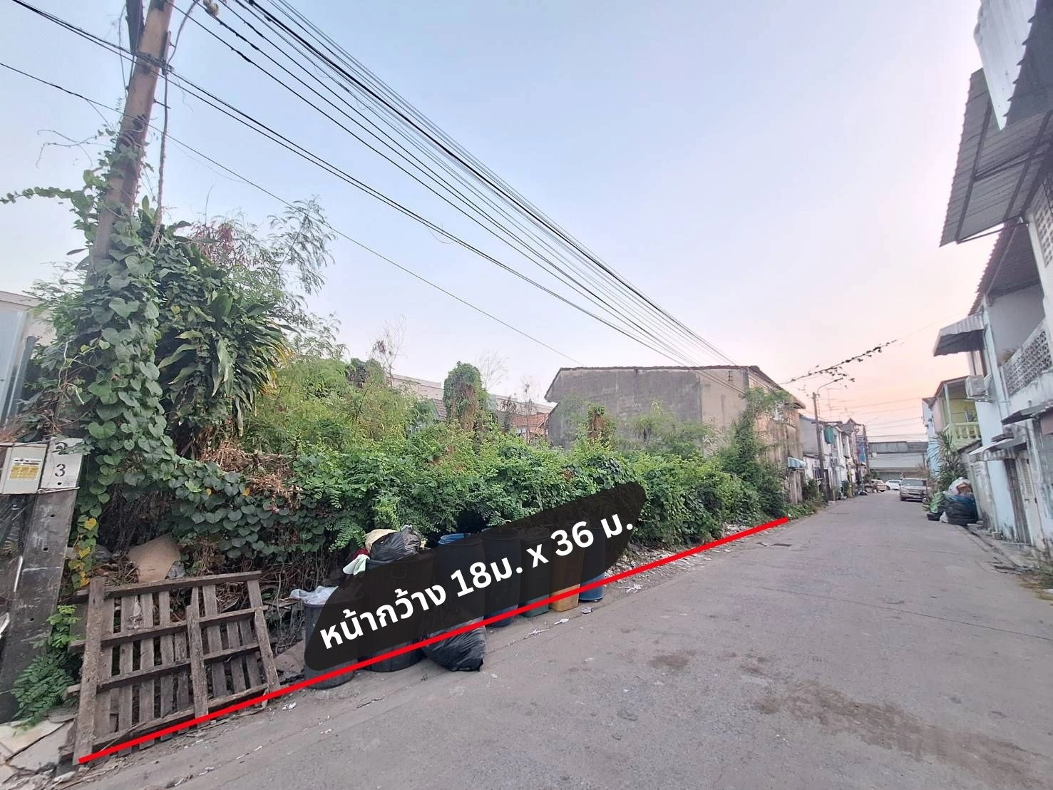 ขายที่ดินบึงกุ่ม นวลจันทร์6 ขนาด 164 ตร.ว. แปลงสวย ถมแล้ว ห่างจากซอยเพียง 50ม.