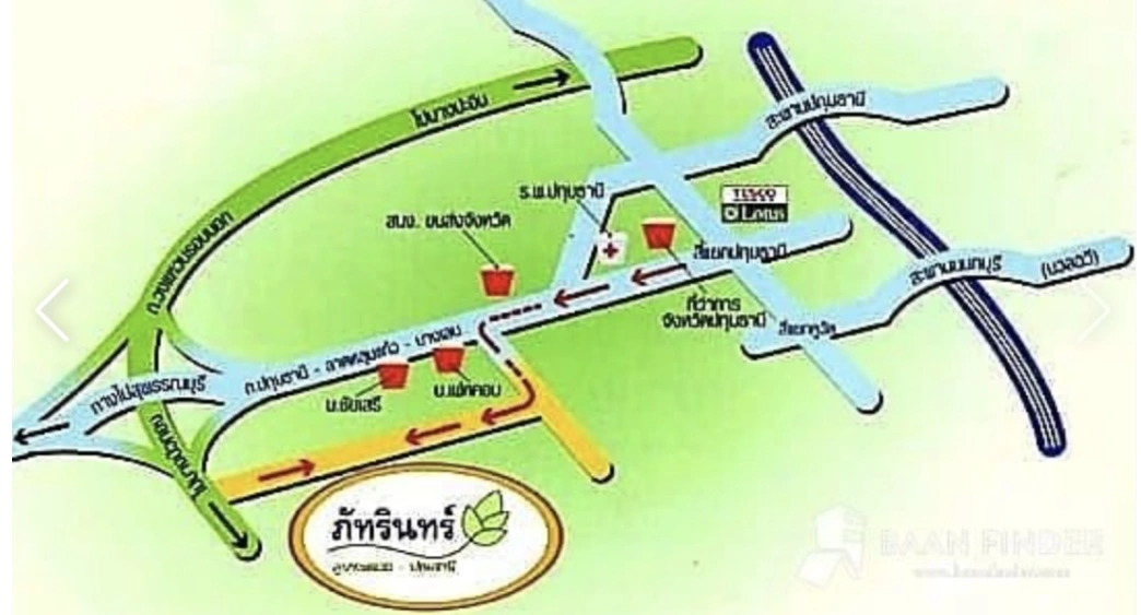 ทาวน์เฮ้าส์มือสองปทุมธานี โครงการ ภัทรินทร์ คูบางหลวง-ปทุมธานี เนื้อที่เกือบ 19 ตร.ว. ฟังก์ชัน 2 ห้องนอน 2 ห้องน้ำ 2 ที่จอดรถ แถมฟรี! 2 เครื่องปรับอากาศ บ้านสวย สิ่งแวดล้อมดี น่าอยู่ บนทำเลใกล้ม.ธรรมศาสตร์ เชื่อมต่อ ถนนราชพฤกษ์, ถนนปทุมธานี-บางเลน จองเลย!
