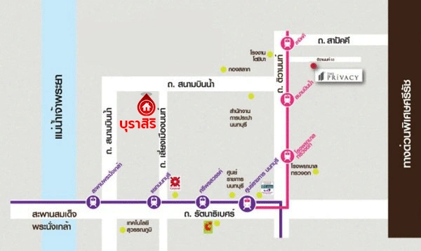 บ้านรีโนเวทใหม่ โครงการ บุราสิริ สนามบินน้ำ เนื้อที่ 66.2 ตร.ว. พื้นที่ใช้สอย 198.88 ตร.ม. ฟังก์ชัน 3 ห้องนอน 3 ห้องน้ำ จอดรถได้ 2 คัน บนทำเลเชื่อมต่อหลายส้นทาง ใกล้เซ็นทรัล นอร์ทวิลล์ และรถไฟฟ้าสายสีม่วง "สถานีแยกนนทบุรี1"