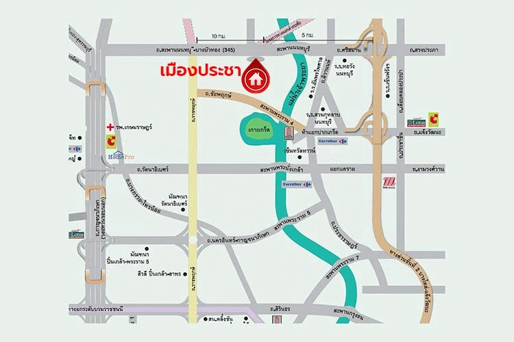 บ้านมือสอง โครงการเมืองประชา บางคูวัด-นนทบุรี2 ทาวน์เฮ้าส์ 2 ชั้น 3 ห้องนอน 2 ห้องน้ำ จอดรถ 2 คัน พื้นที่ใช้สอย 130 ตร.ม. ทำเลเมืองปทุมธานี ใกล้ทางด่วนอุดรรัถยา เดินทางสะดวก พร้อมเข้าอยู่
