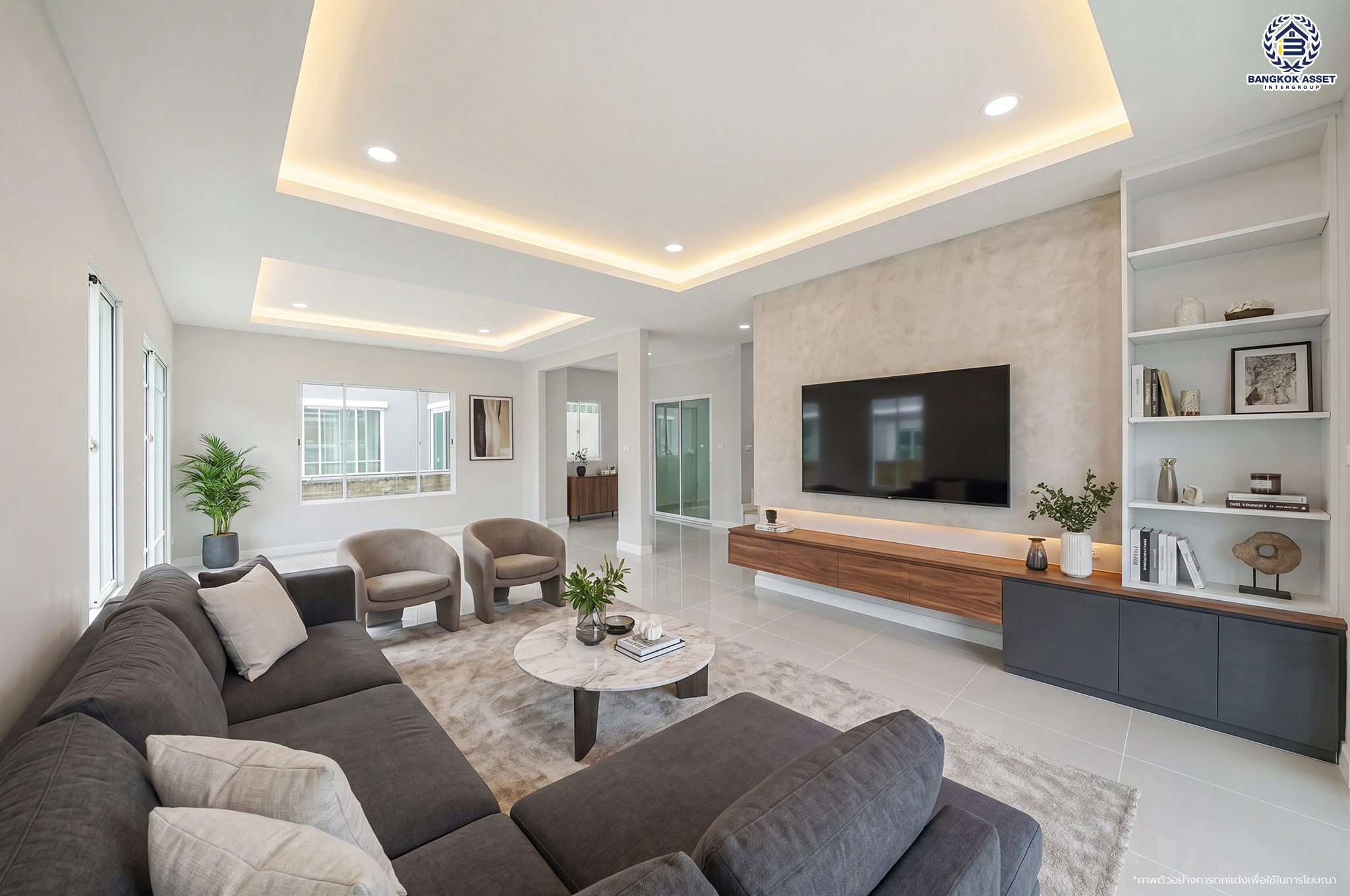 บ้านรีโนเวทใหม่ โครงการ เดอะแพลนท์ ราชพฤกษ์ หลังมุม เนื้อที่ 53.8 ตร.ว. พื้นที่ใช้สอย 180.63 ตร.ม. ฟังก์ชัน 3 ห้องนอน 3 ห้องน้ำ จอดรถได้ 2 คัน บนทำเลศักยภาพ เดินทางสะดวก ใกล้วงเวียนพระราม5, The Walk, ทางด่วน ศรีรัช และรถไฟฟ้าสายสีม่วง "สถานีบางรักใหญ่"