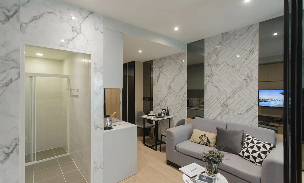 คอนโดแต่งครบ Fully Furnished สไตล์โมเดิร์น ใกล้สาทร เดินไป BTS ตลาดพลู ได้สบายๆ โครงการ The Matt สาทร-ท่าพระ 2