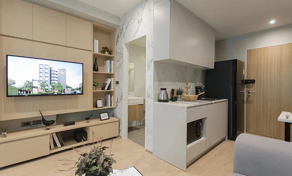 คอนโดแต่งครบ Fully Furnished สไตล์โมเดิร์น ใกล้สาทร เดินไป BTS ตลาดพลู ได้สบายๆ โครงการ The Matt สาทร-ท่าพระ 2