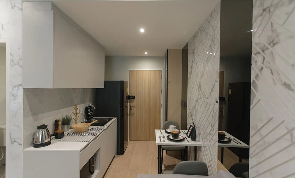 คอนโดแต่งครบ Fully Furnished สไตล์โมเดิร์น ใกล้สาทร เดินไป BTS ตลาดพลู ได้สบายๆ โครงการ The Matt สาทร-ท่าพระ 2