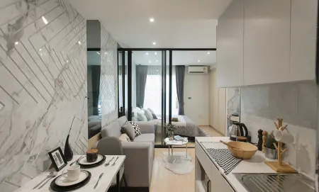 คอนโดแต่งครบ Fully Furnished สไตล์โมเดิร์น ใกล้สาทร เดินไป BTS ตลาดพลู ได้สบายๆ โครงการ The Matt สาทร-ท่าพระ 2