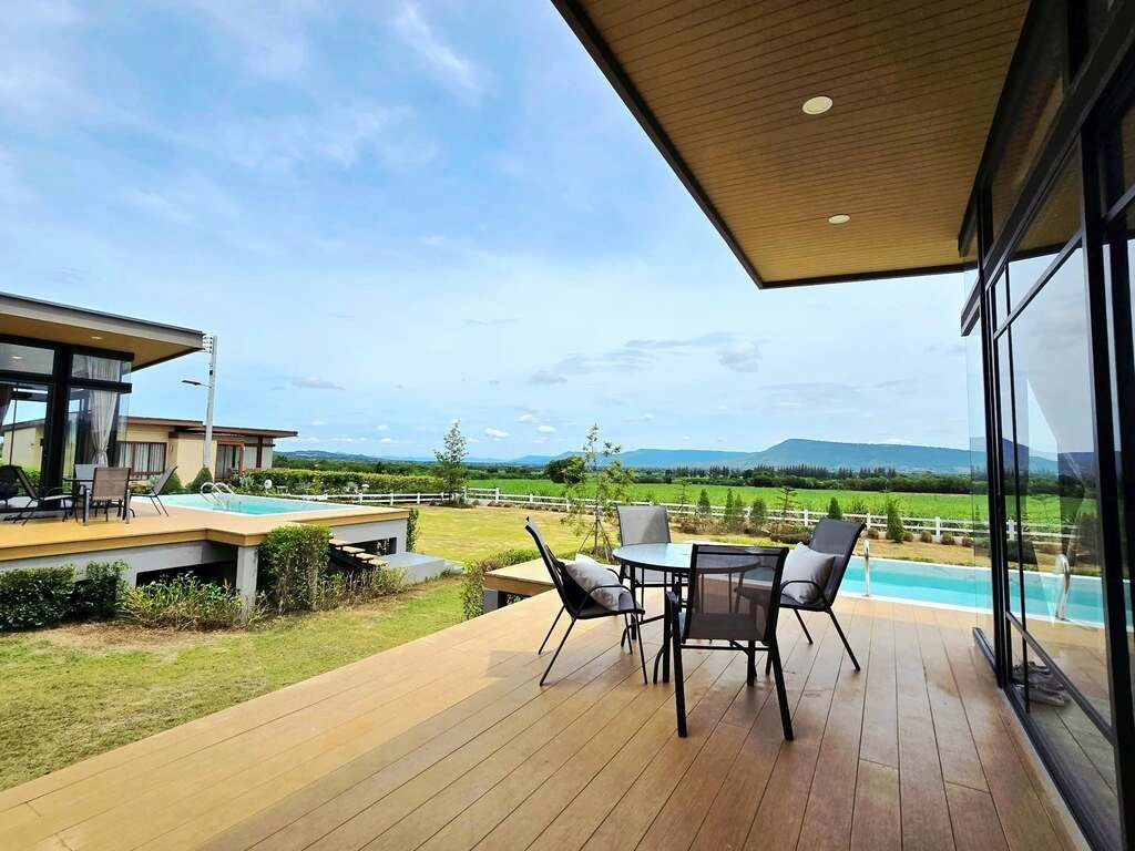 Rare Khao Yai Pool Villa  Panoramic views, 2 villas, pet-friendly. Turnkey Airbnb ready for 14.9M THB. Don't miss out