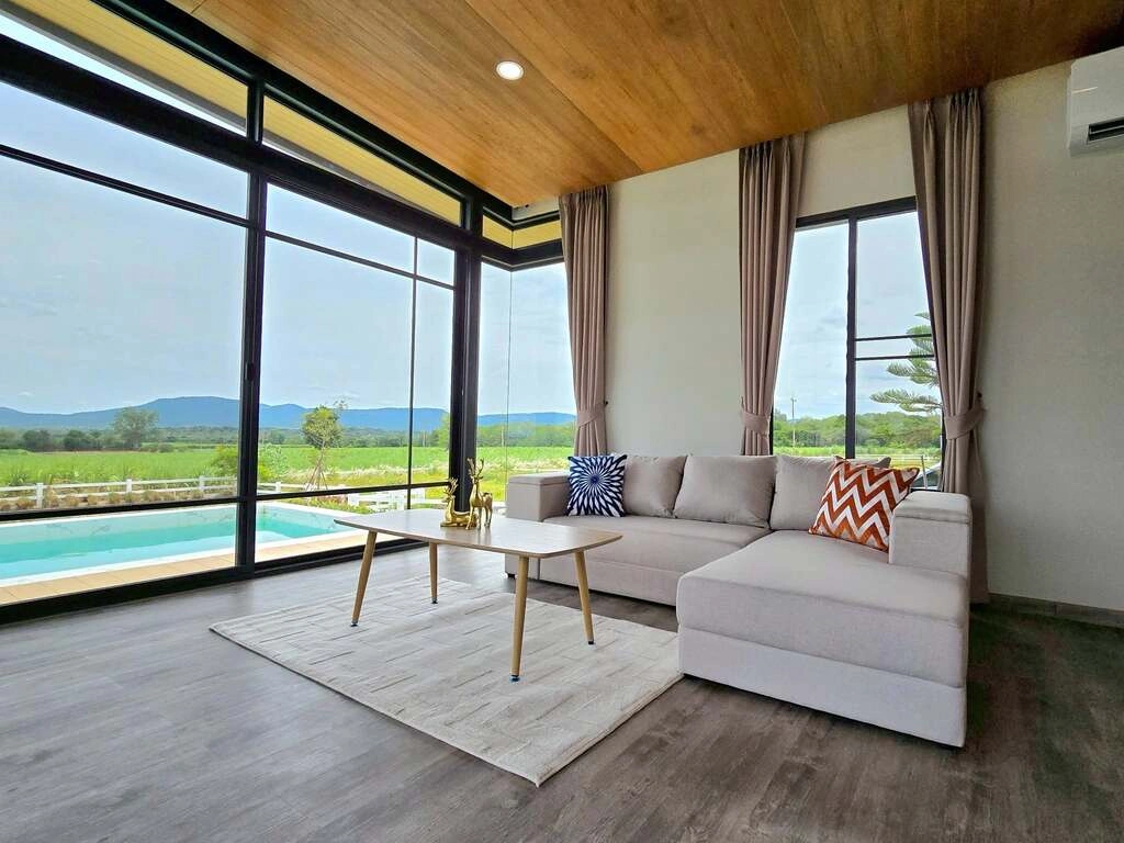 Rare Khao Yai Pool Villa  Panoramic views, 2 villas, pet-friendly. Turnkey Airbnb ready for 14.9M THB. Don't miss out