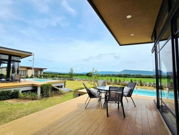 Rare Khao Yai Pool Villa  Panoramic views, 2 villas, pet-friendly. Turnkey Airbnb ready for 14.9M THB. Don't miss out