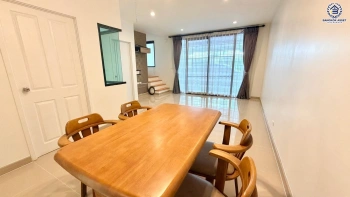 บ้านมือสอง โครงการเดอะทรัสต์ ราชพฤกษ์-รัตนาธิเบศร์2 ทาวน์เฮ้าส์ 2 ชั้น พื้นที่ใช้สอย 113 ตร.ม. 3 ห้องนอน 3 ห้องน้ำ จอดรถ 2 คัน ทำเลราชพฤกษ์ ใกล้ห้าง โรงพยาบาล โรงเรียน
