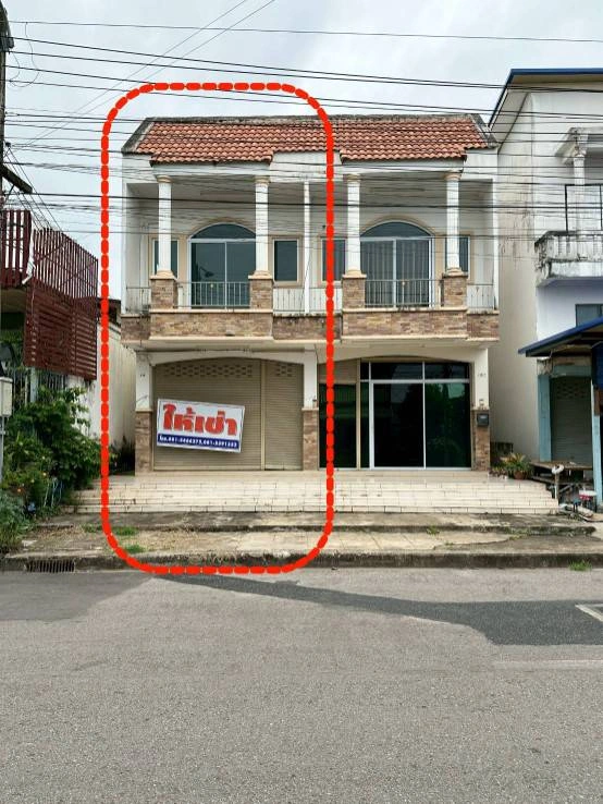 ให้เช่าอาคารพาณิชย์ 2 ชั้น ติดถนนมีชัย เมืองหนองคาย ทำเล เหมาะสำหรับอยู่อาศัยหรือทำธุรกิจ
