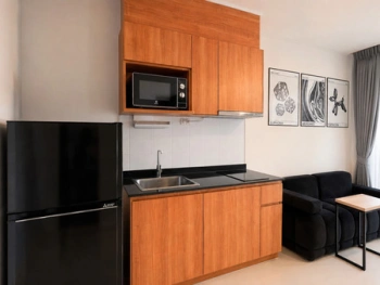 For Rent Ideo Sathorn Taksin Top 27th Fl 0m to BTS Krung Thon Buri 35 sqm 1BR Bathtub Min 3 Months Lease Fully Furnished 22k mo