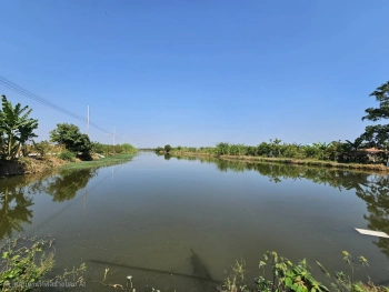 ขายด่วนที่ดินแปลงใหญ่ บางเสาธง จังหวัดสมุทรปราการ ติดถนนสาธารณะ น้ำ ไฟ พร้อม
