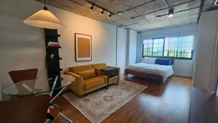 One Thonglor Station 31 sq.m. Studio Loft, 200m from BTS Thong Lo behind T-One. High Yield 8%+, fully furnished, only 3.65 MB.