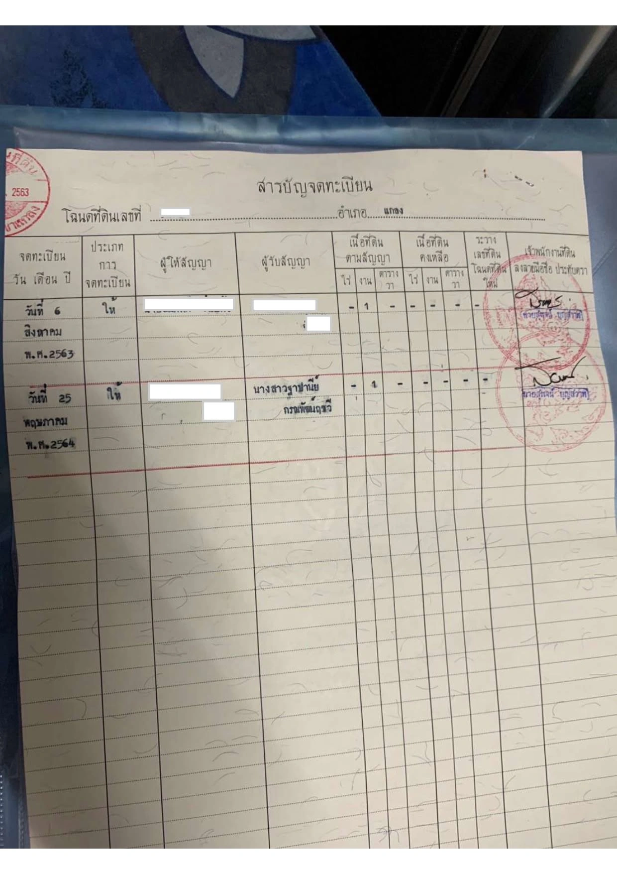 ขายที่ดินขนาด 100 ตารางวา  1 งาน ซากพง แกลง ระยอง ราคา 650,000 บาท