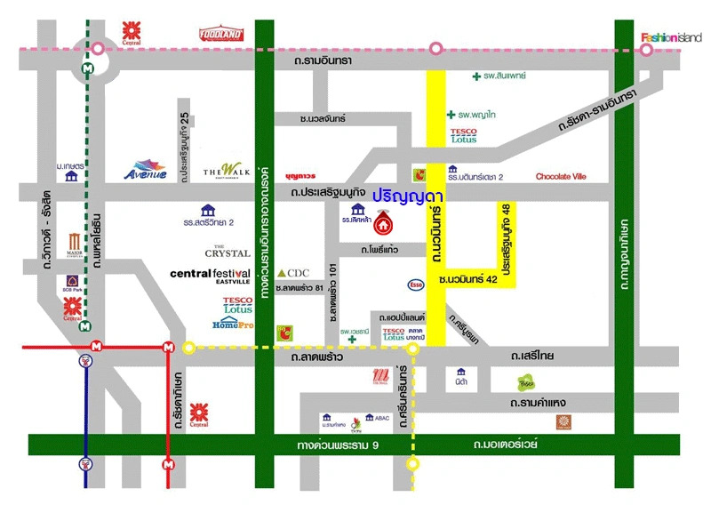 บ้านเดี่ยว 2 ชั้น โครงการ ปริญญดา เกษตร-นวมินทร์ เนื้อที่ 53.2 ตร.ว. พื้นที่ใช้สอย 150 ตร.ม. ฟังก์ชัน 3 ห้องนอน 3 ห้องน้ำ 2 ที่จอดรถ เชื่อมต่อถนนนวมินทร์ ถนนประเสริฐมนูกิจ และถนนประดิษฐ์มนูธรรม ใกล้โรงเรียนเลิศหล้า